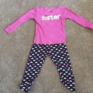 Carter's 2 Piece Toddler Little Sister Outfit